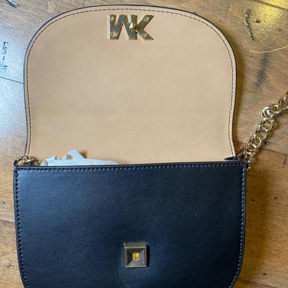 Michael Kors Black Belt Bag With Chain Strap - Picture 4 of 6